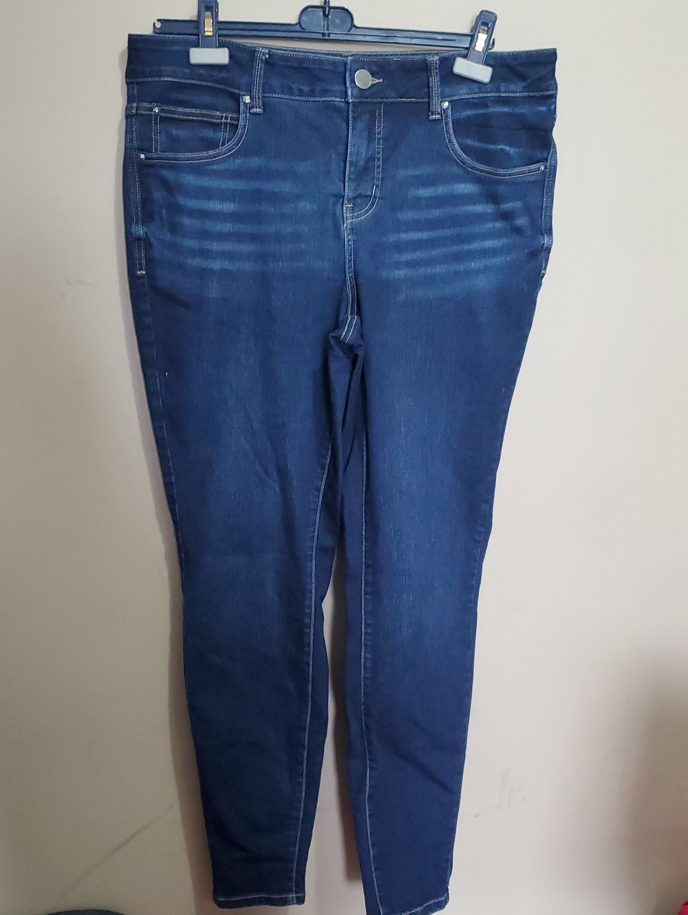 Maurices Everflex Slim High-Rise Women's Jeans - Dark Blue Size 14WR